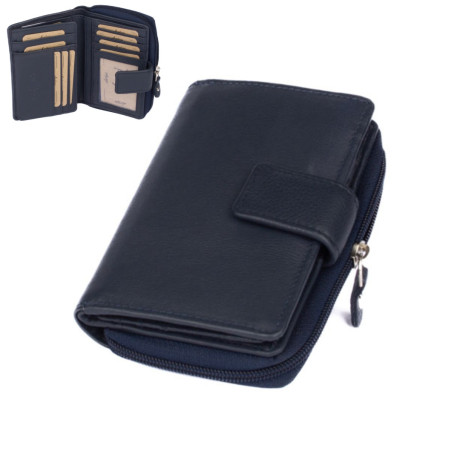 Barevná kožená dámská peněženka