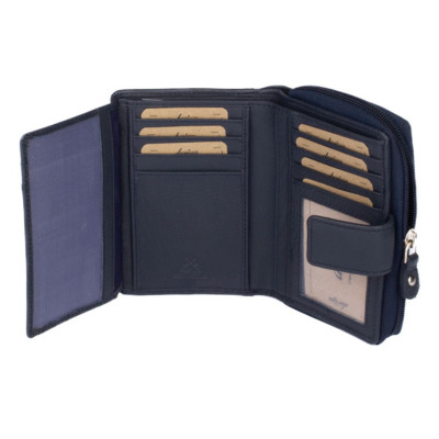 Barevná kožená dámská peněženka