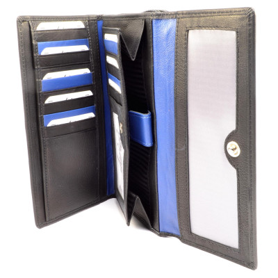 Barevná kožená peněženka dámská