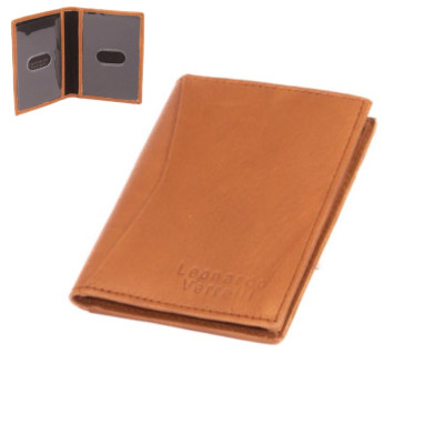 Barevné kožené pouzdro na karty