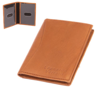 Barevné kožené pouzdro na karty