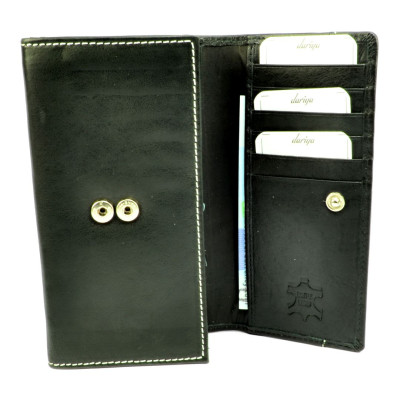 Černá dámská kožená peněženka