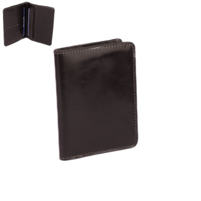 Černá dokladovka kožená