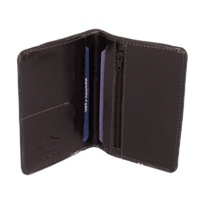 Černá dokladovka kožená