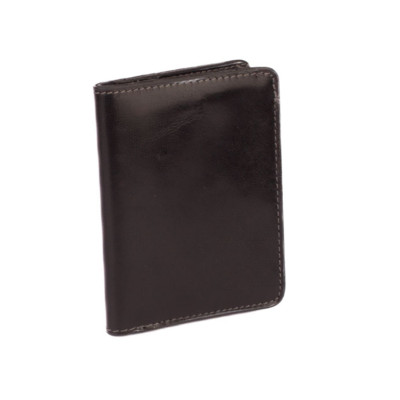 Černá dokladovka kožená