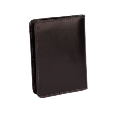 Černá dokladovka kožená