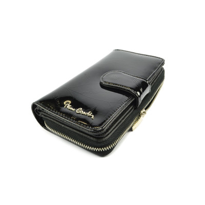 Černá kožená peněženka dámská