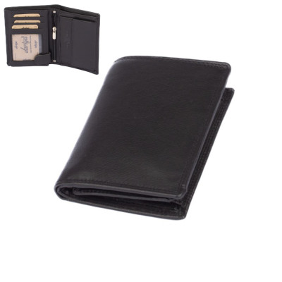 Černá kožená peněženka pánská