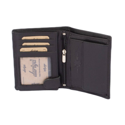 Černá kožená peněženka pánská
