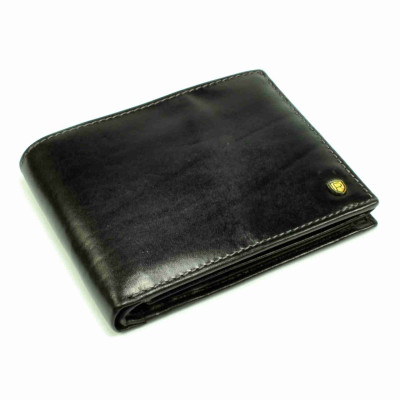 Černá pánská kožená peněženka