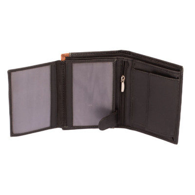 Černá peněženka kožená pánská