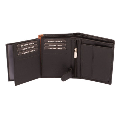 Černá peněženka kožená pánská