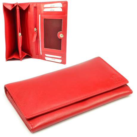 Červená dámská peněženka