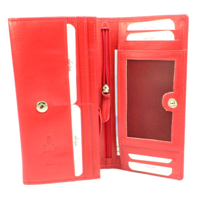 Červená dámská peněženka