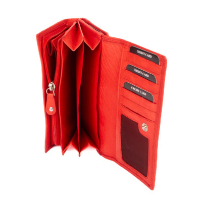 Červená peněženka dámská