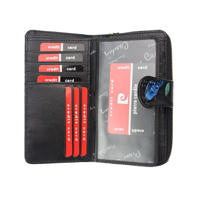 Červená peněženka kožená dámská