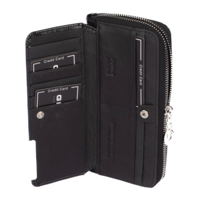 Dámská černá peněženka s krabičkou