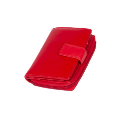 Dámská kožená peněženka červená