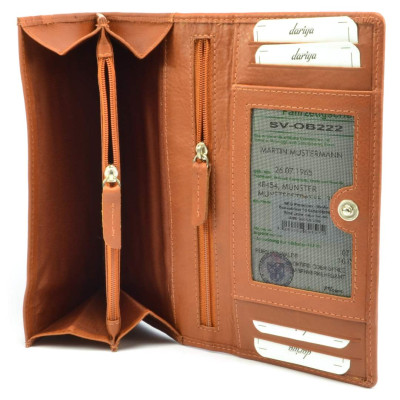 Dámská kožená peněženka hnědá