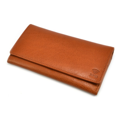 Dámská kožená peněženka hnědá