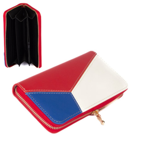 Dámská kožená peněženka s motivem vlajky