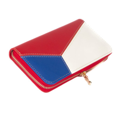 Dámská kožená peněženka s motivem vlajky