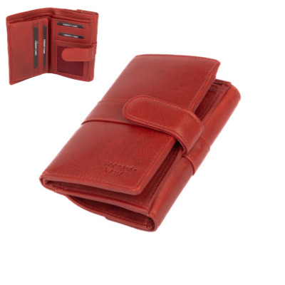 Dámská kožená peněženka s přezkou