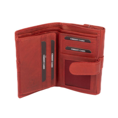 Dámská kožená peněženka s přezkou