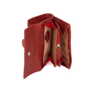 Dámská kožená peněženka s přezkou