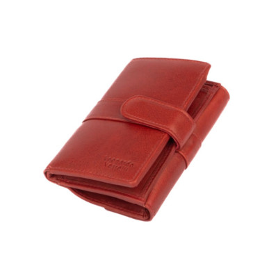 Dámská kožená peněženka s přezkou