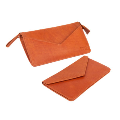 Dámská kožená peněženka světle hnědá