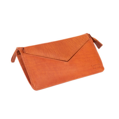 Dámská kožená peněženka světle hnědá