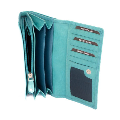 Dámská modrá peněženka