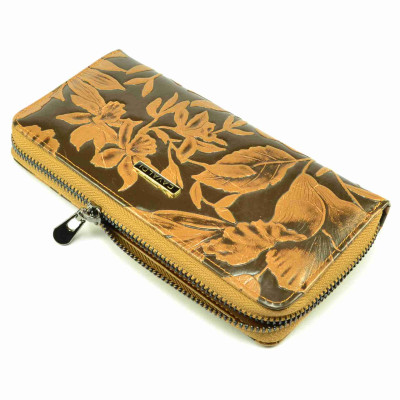 Dámská peněženka hnědá kožená