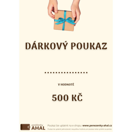 Dárkový poukaz 500 Kč