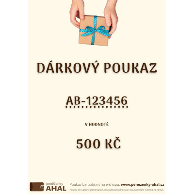 Dárkový poukaz 500 Kč
