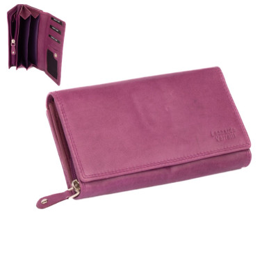 Fialová peněženka kožená dámská