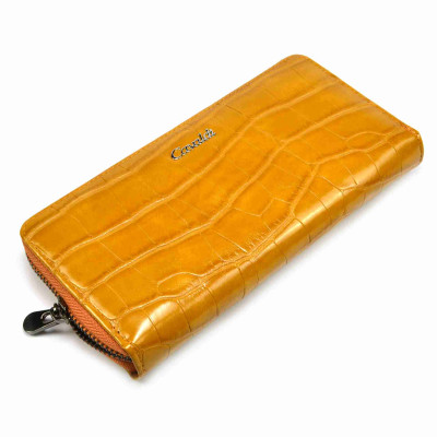 Hnědá dámská kožená peněženka