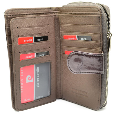 Hnědá dámská peněženka