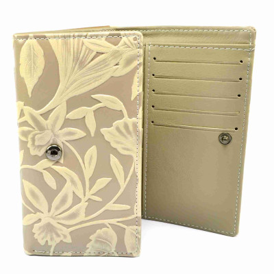 Hnědá dámská peněženka kožená