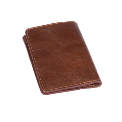 Hnědá kožená dokladovka