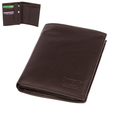 Hnědá kožená peněženka pánská