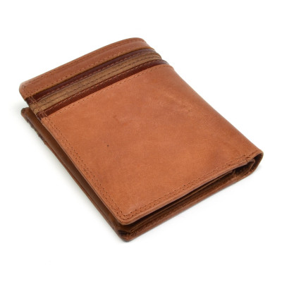 Hnědá pánská peněženka kožená