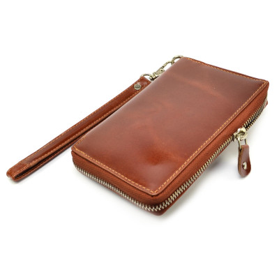 Hnědá peněženka kožená dámská