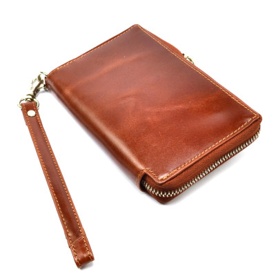 Hnědá peněženka kožená dámská