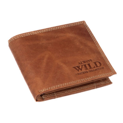 Hnědá peněženka kožená pánská