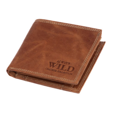 Hnědá peněženka kožená pánská