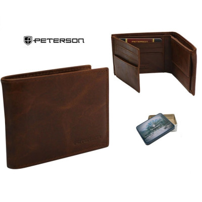 Hnědá peněženka kožená pánská