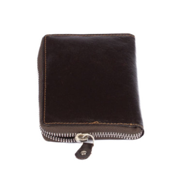 Hnědá peněženka pánská na zip