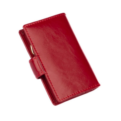 Klíčenka červená kožená